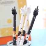 Caneta de Gatinho Fofo de Luxo com Ótima Escrita e Ponta Fina em Gel - Imagem 2