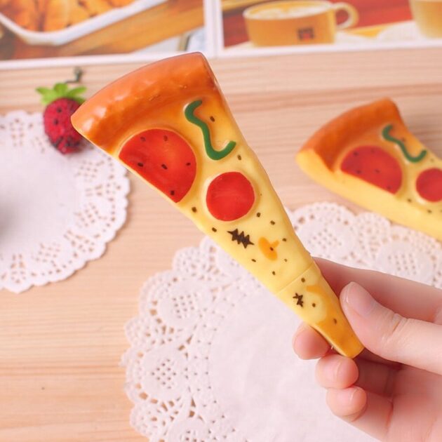 Caneta com Formato de Pizza