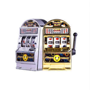 Mini Máquina de Moedas Caça-Níquel Jackpot