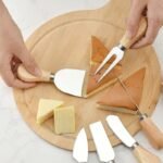 Kit 6 Facas e Talheres Para Queijo Petiscos e Frios
