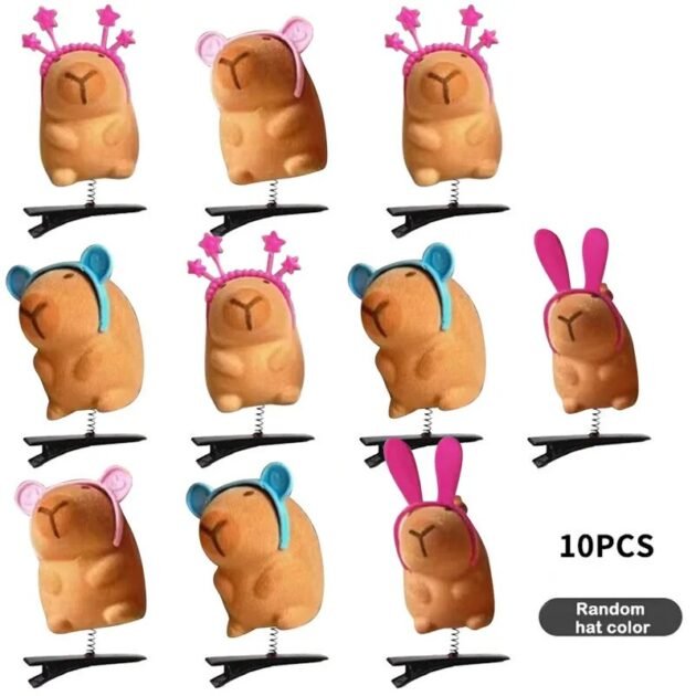 Presilhas de Capivara Clipes Prendedor para Cabelo
