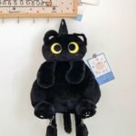 Mochila com Formato De Gatinho de Pelúcia Fofa e Felpuda com Alças Kawaii - Imagem 9