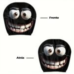 2 Capas de Encosto de Cabeça para Carro com Olhos de Desenho Animado Divertido Spooky Eyes - Imagem 6