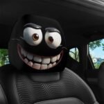 2 Capas de Encosto de Cabeça para Carro com Olhos de Desenho Animado Divertido Spooky Eyes - Imagem 5