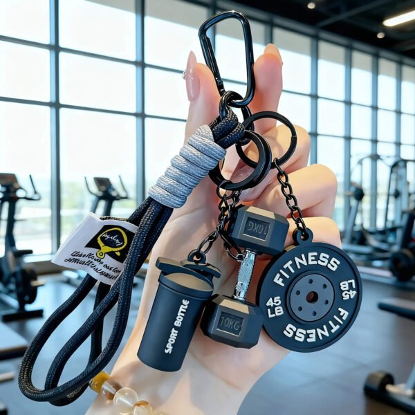Chaveiro Fitness Premium Academia com Halter Peso Musculação