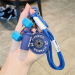 Chaveiro Fitness Premium Academia com Halter Peso Musculação