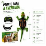 Lagarto Controle Remoto Sobe Parede e Anda no Teto Antigravidade USB LED Recarregável - Imagem 9